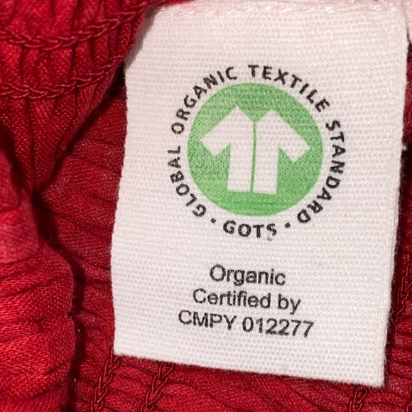 NWT- CLEOBELLA Bella Red Smocked, Puff Sleeves and Ruffle Hem Top Sz Small - Picture 15 of 16